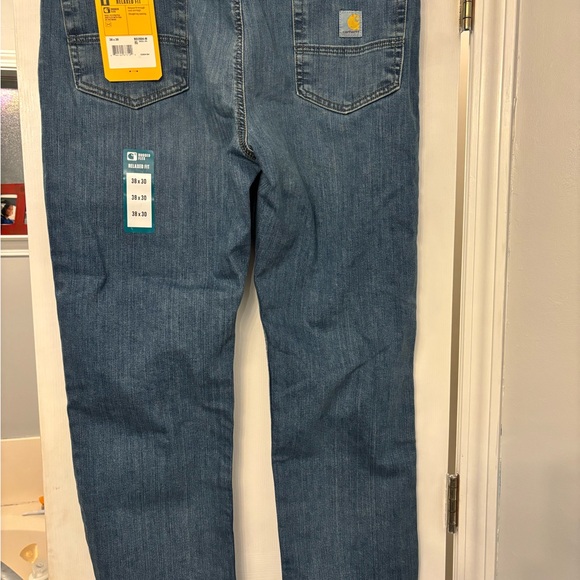 Carhartt Men's Relaxed Fit Blue Jeans nwt size 38x30 - Picture 3 of 3